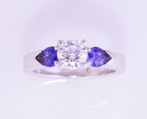 Diamond and Amethyst Ring