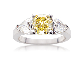 Yellow Diamond Engagement Ring