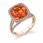 Spessartite-garnet-ring