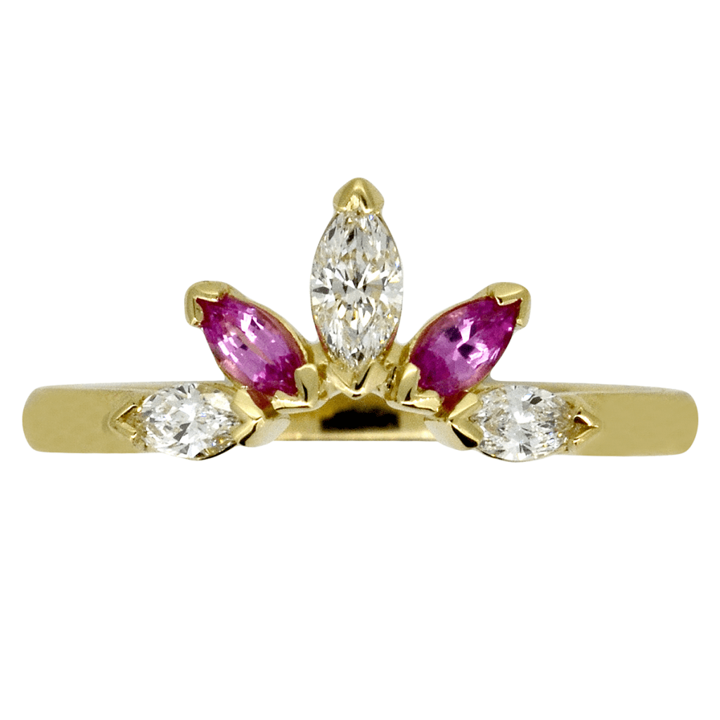 Emma Eternity ring with Marquise diamonds